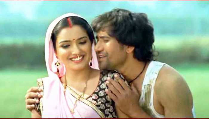 Dinesh Lal Yadav Nirahua and Amrapali Dubey