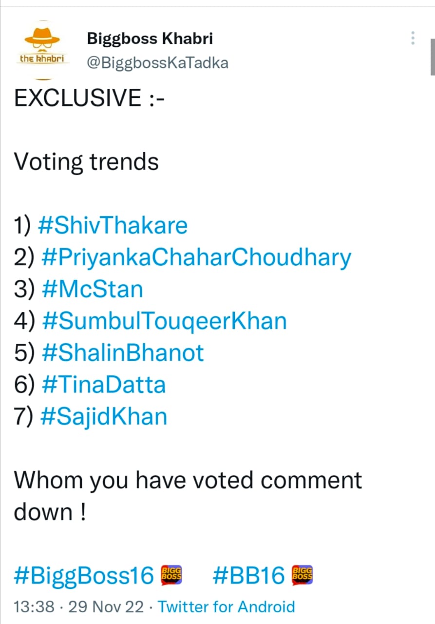 Voting Trend Tweet 