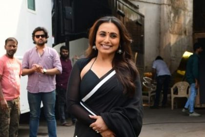 Rani Mukerji के पल्लू ने खींचा लोगों का ध्यान